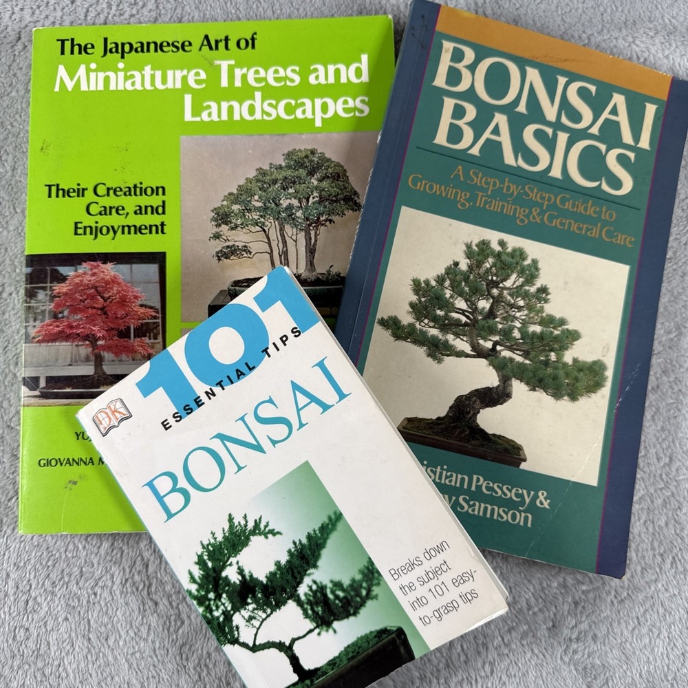 Bonsai Tree Book Lot Bonsai Basics Miniature Landscapes 101 Tips